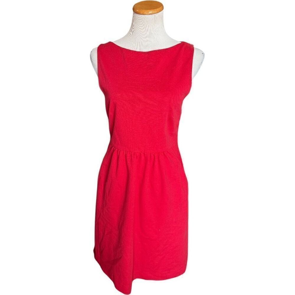 Womens Theory Sleeveless Open Back A Line Red Dress - Sz 10 Style 80674630